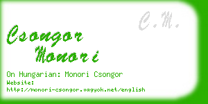 csongor monori business card